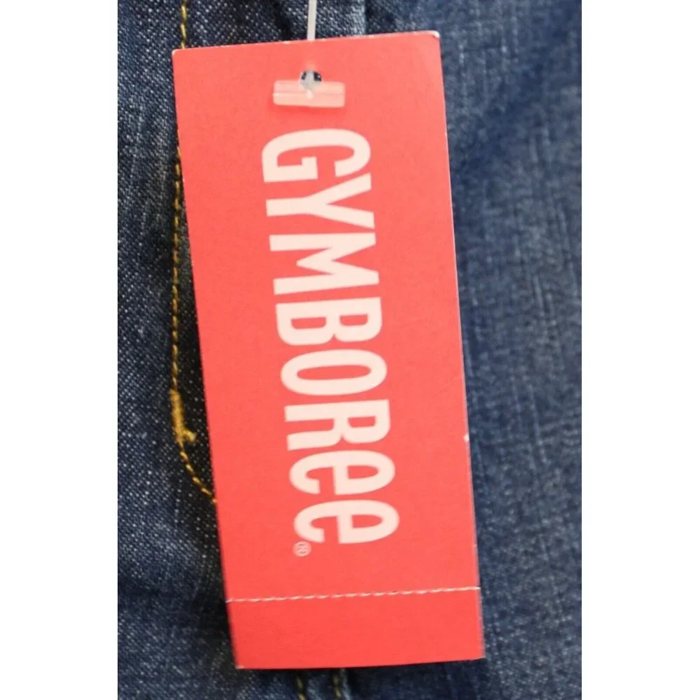 2006 Gymboree Freshly Picked Denim Jeans Ribbon Flowers sz 6 NEW Adjust Waist